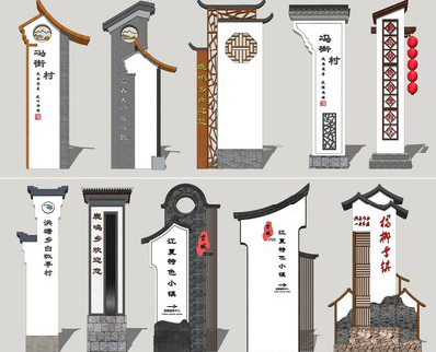  孟州美丽乡村标识标牌有哪些分类？